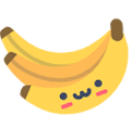 a banana with a face